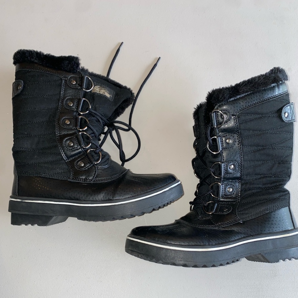 Black Winter Boots